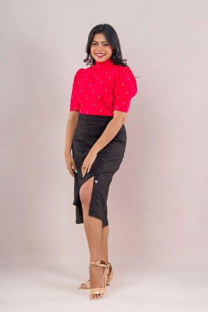 Pretty -Bee-Black-Pencil-Skirt-2022